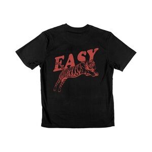 Gildan Black and Red Short Sleeve Tee